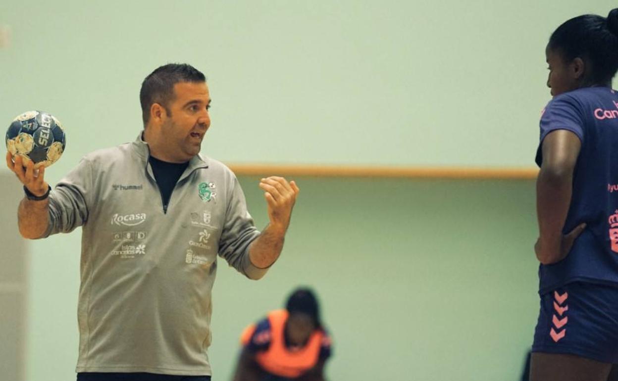 Cuesta, durante un entrenamiento. 