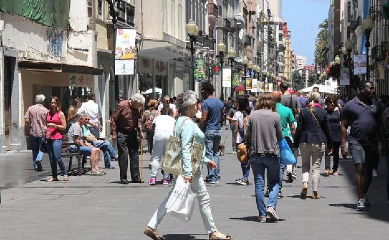 Imagen de archivo de la calle Triana, en Las Palmas de Gran Canaria. 