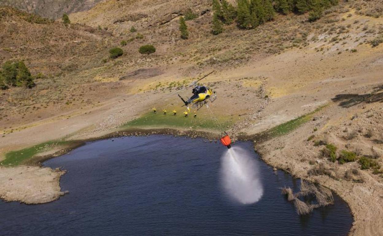 Maniobras contra los incendios. 