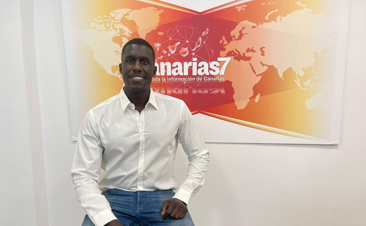 Sitapha Savané en las instalaciones de CANARIAS7. 