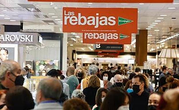 Imagen de archivo de las rebajas. 