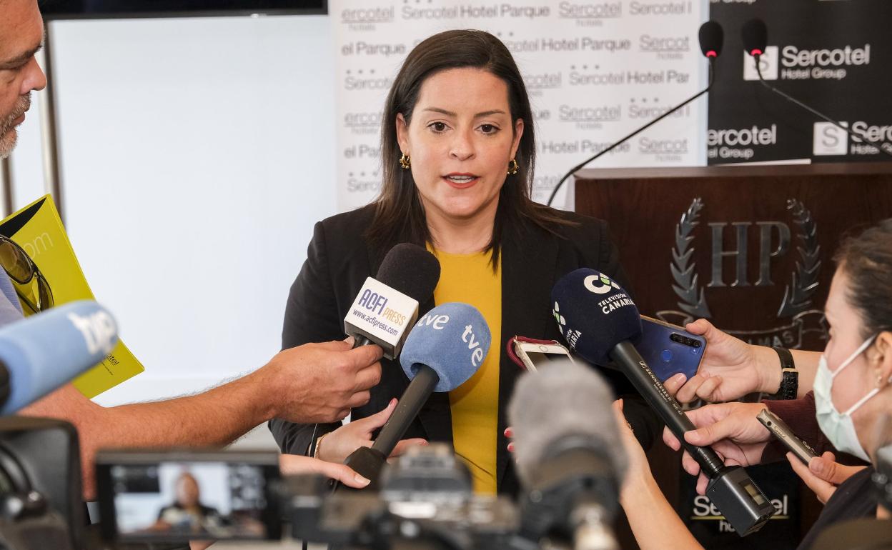 Imagen de archivo de la consejera de Turismo del Gobierno de Canarias, Yaiza Castilla.