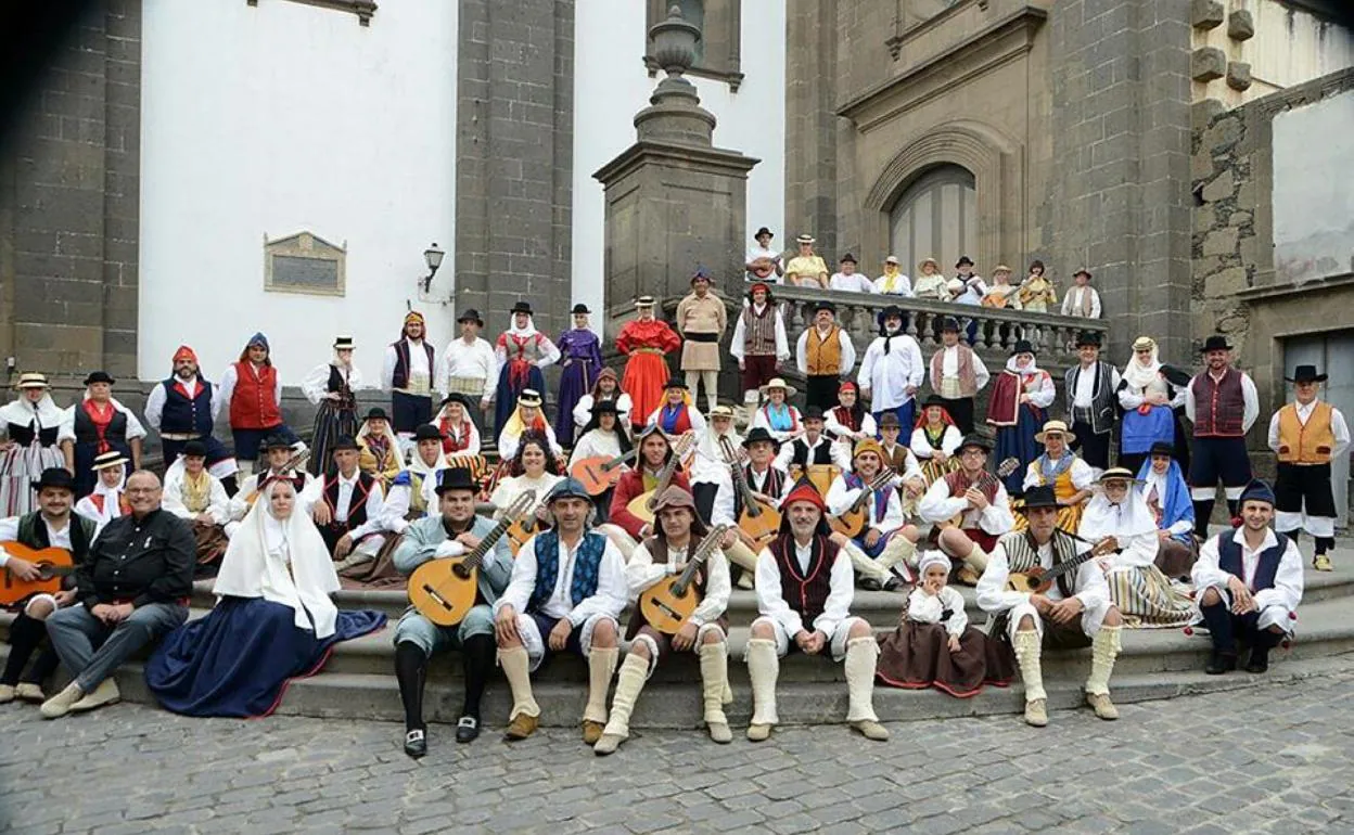 Imagen del grupo musical Entre Amigos, el primero que se fundó en el Valle de Jinámar. 