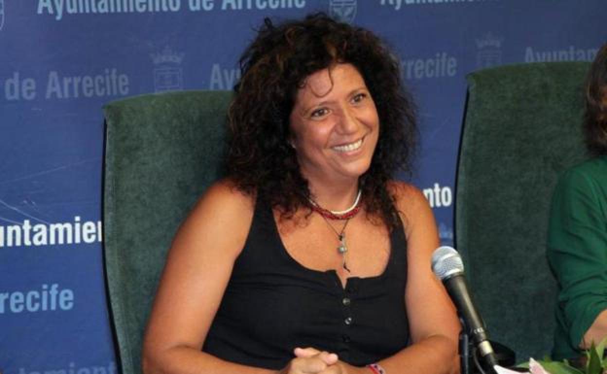 Rosana Arbelo, en un acto en Arrecife. 