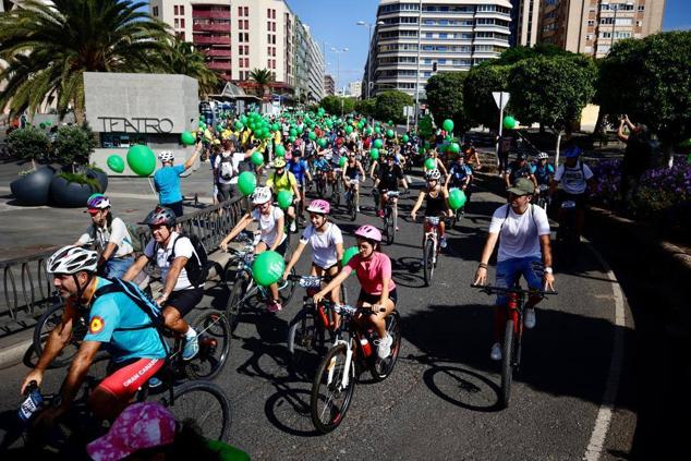 La salida se produjo en torno al teatro Pérez Galdós.