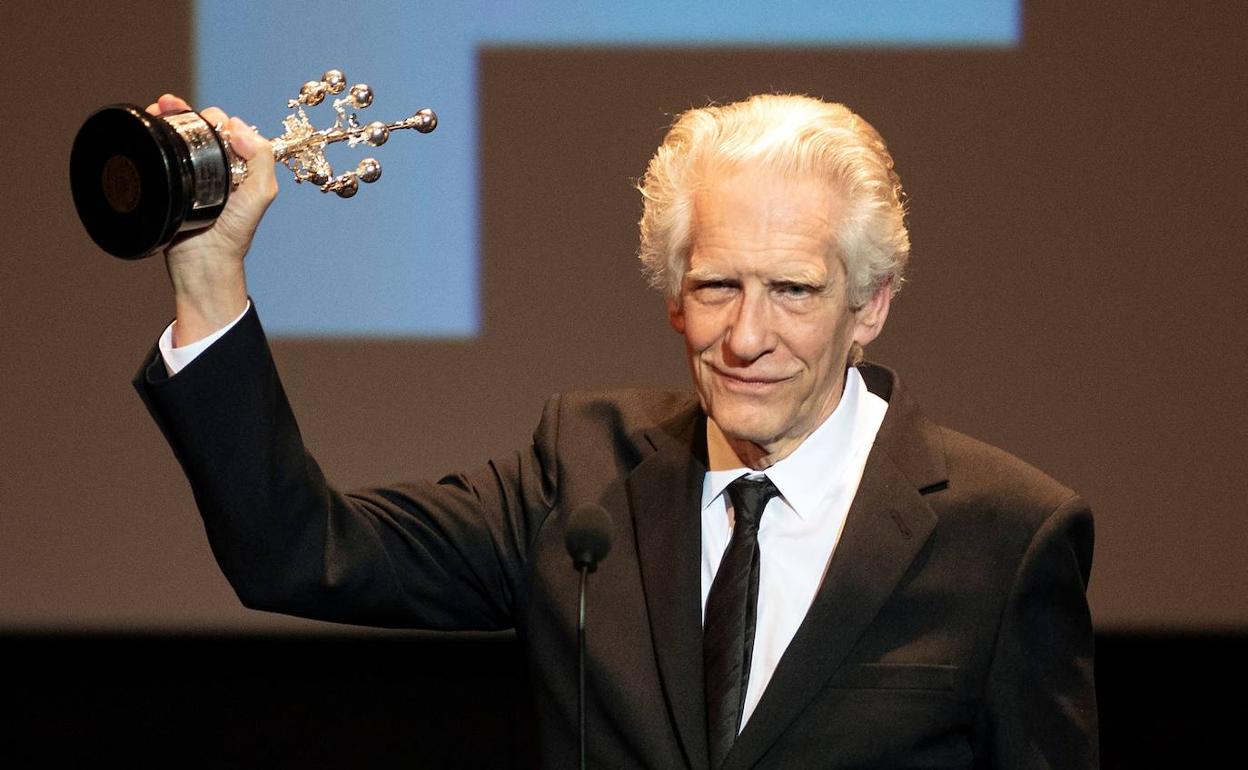 David Cronenberg recoge el Premio Donostia.