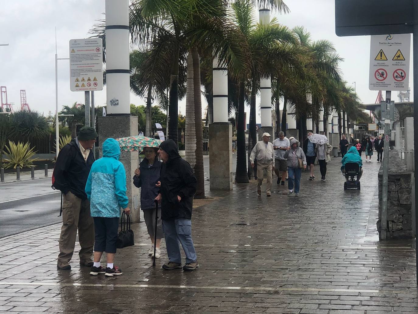 Imagen de este sábado en el entorno del Muelle de Santa Catalina, en la capital grancanaria. 