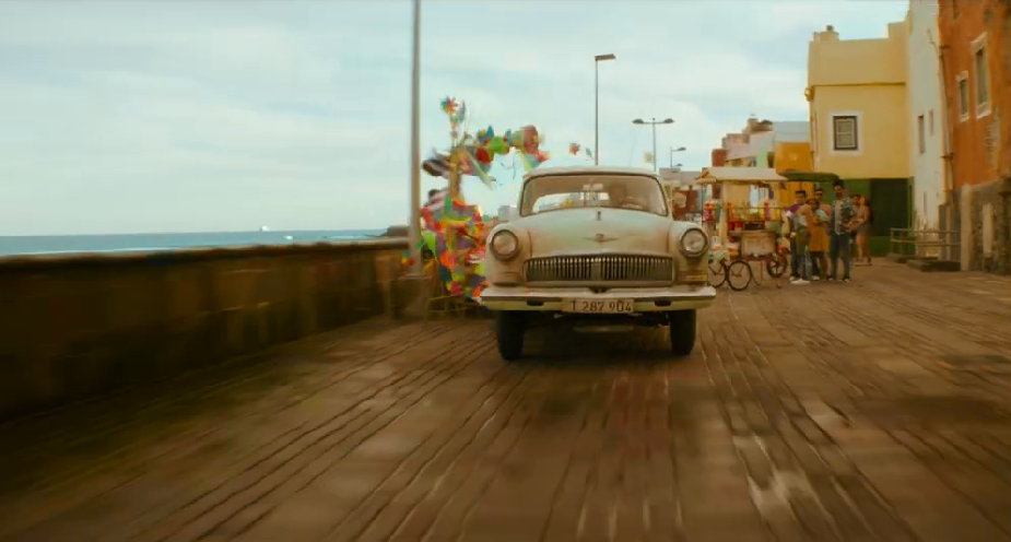 Un frame del tráiler en donde se aprecia el paseo de San Cristobal, en la capital grancanaria.
