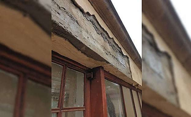 Algunos de los desperfectos ocasionados por las precipitaciones en el museo. 