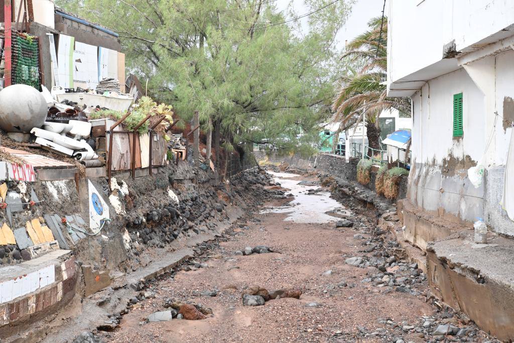 Fotos: Desperfectos en Gran Canaria tras el paso inminente de &#039;Hermine&#039;
