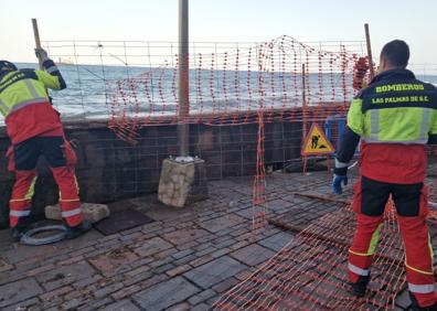 Imagen secundaria 1 - Cierran el paseo de San Cristobal por seguridad.