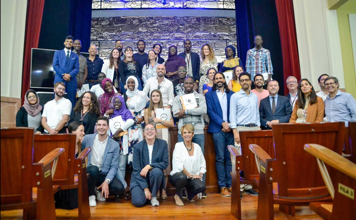 Presentación del programa África Canarias Challenge en el Teatro Consistorial de Gáldar. 