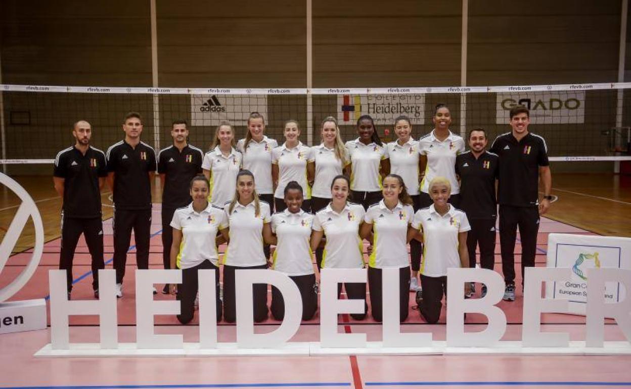 La plantilla del Heidelberg, este jueves en su presentación. 