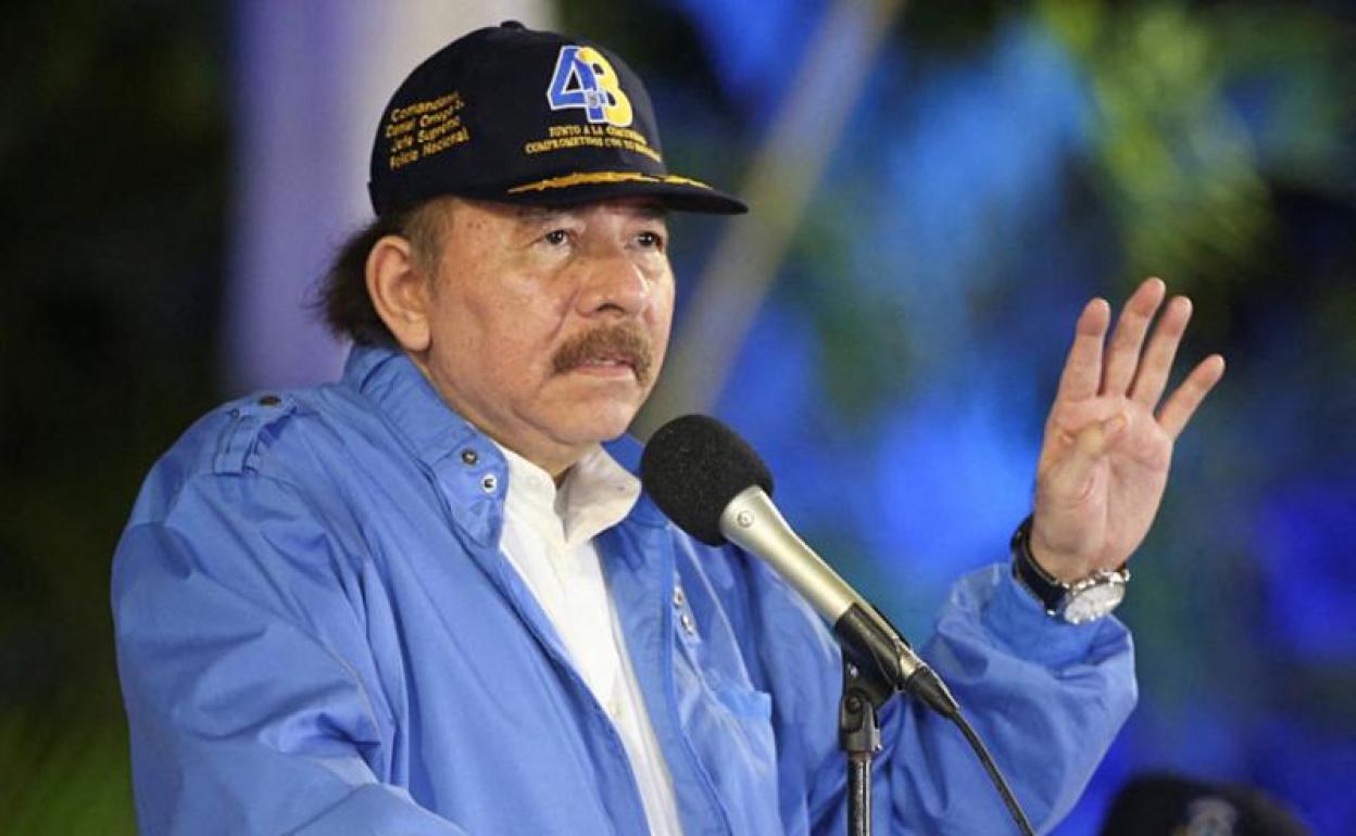 El presidente nicaragüense, Daniel Ortega, en un acto en Managua. 