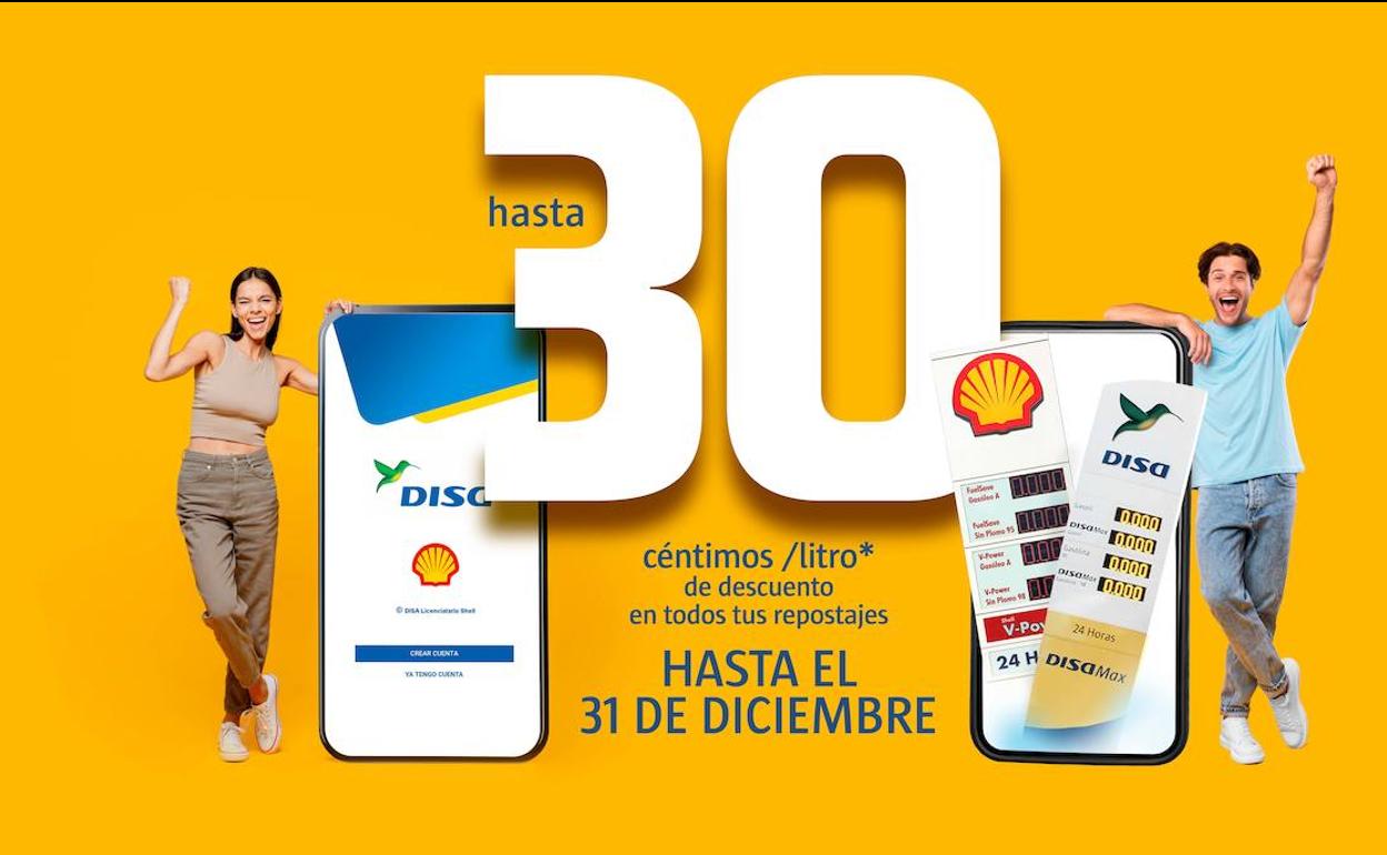 DISA extiende hasta el 31 de diciembre el descuento de hasta 30 cts/l de su App «Mi Energía DISA»