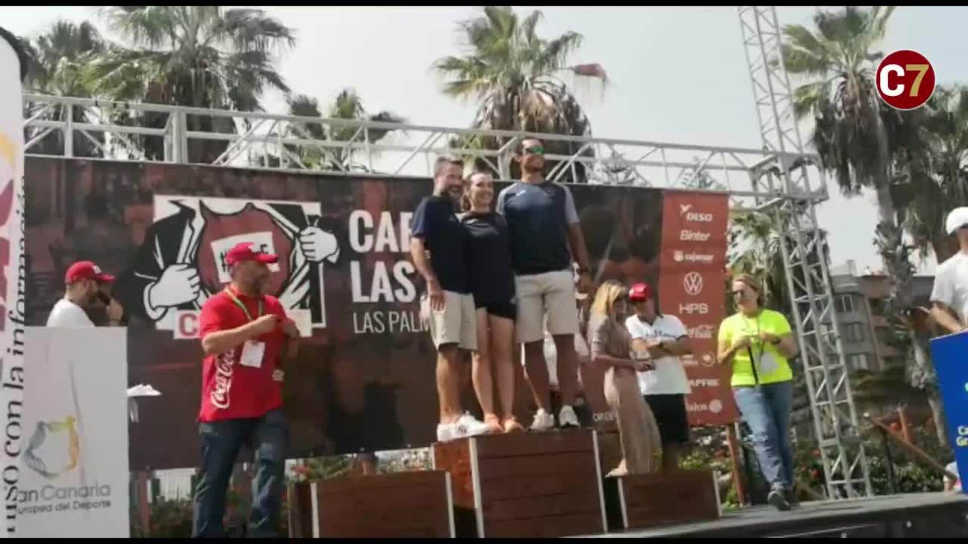 Ganadores del equipo de tres de la carrera de 10K