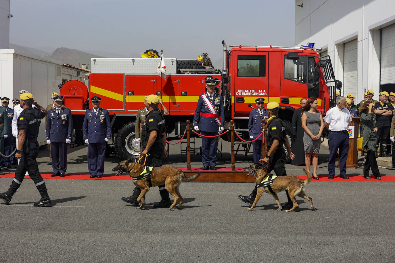 Fotos: Desfile de la UME por la festividad de Nuestra Señora del Rosario, su patrona