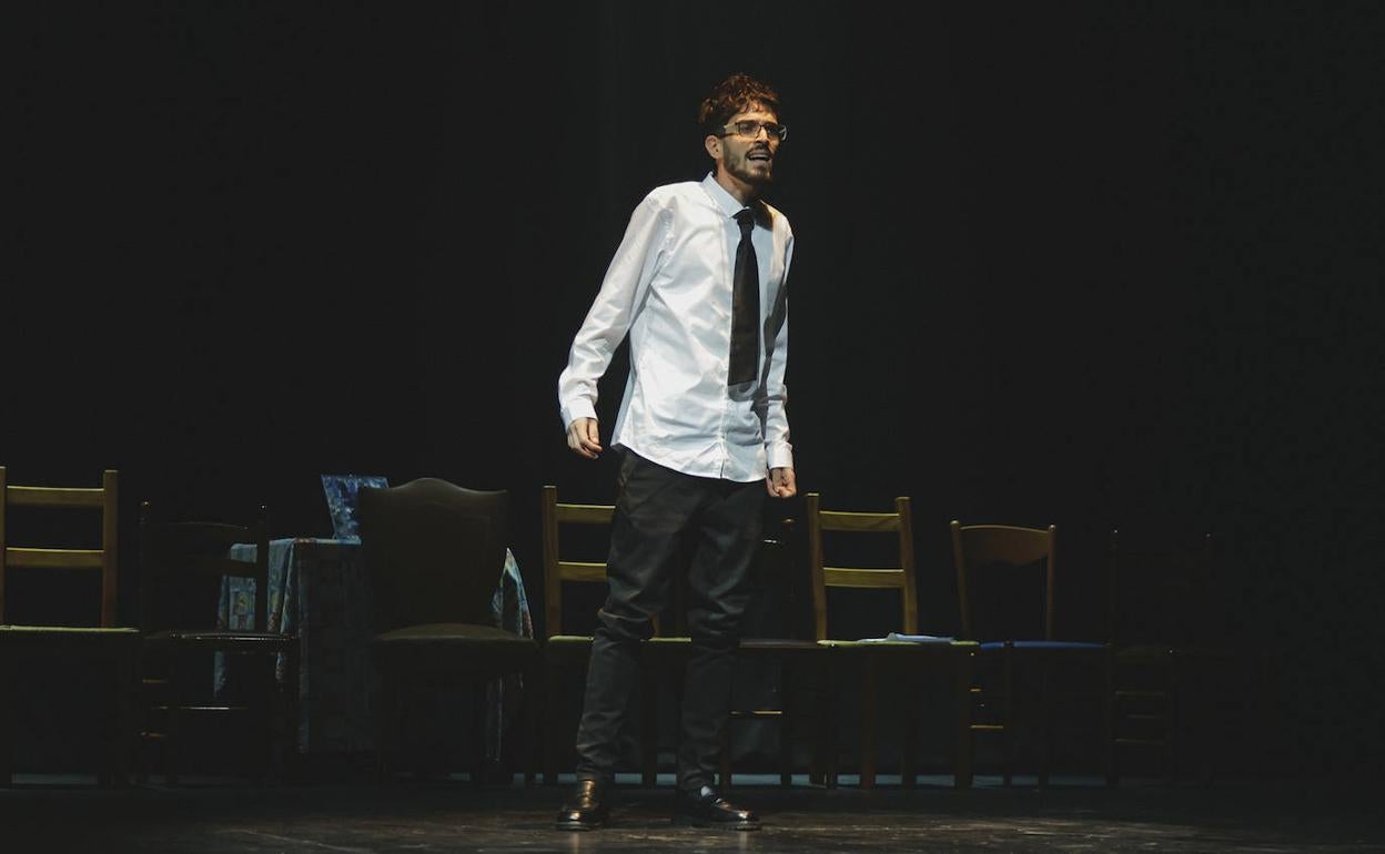 Una escena del ensayo celebrado en la tarde de ayer. 