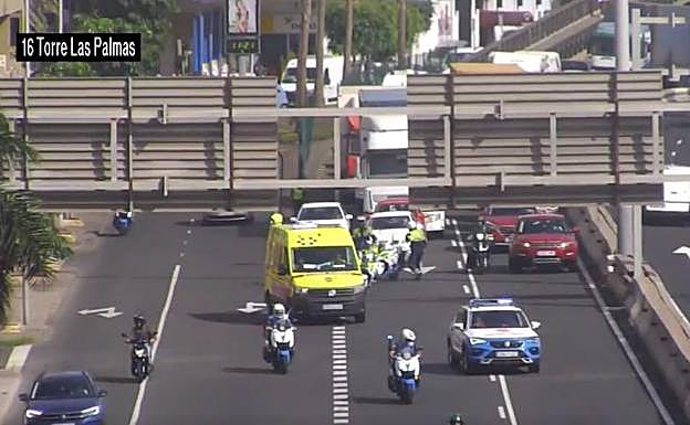 Grabación del momento del traslado de la menor hasta el Hospital Materno Infantil. 