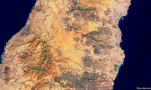 El centro de Fuerteventura, mucho más seco. 