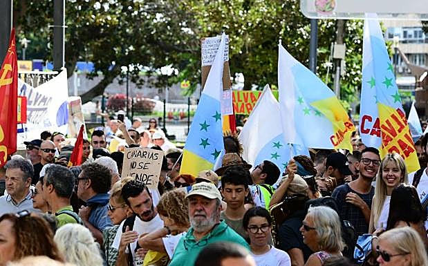 Protesta en contra de la central Chira-Soria