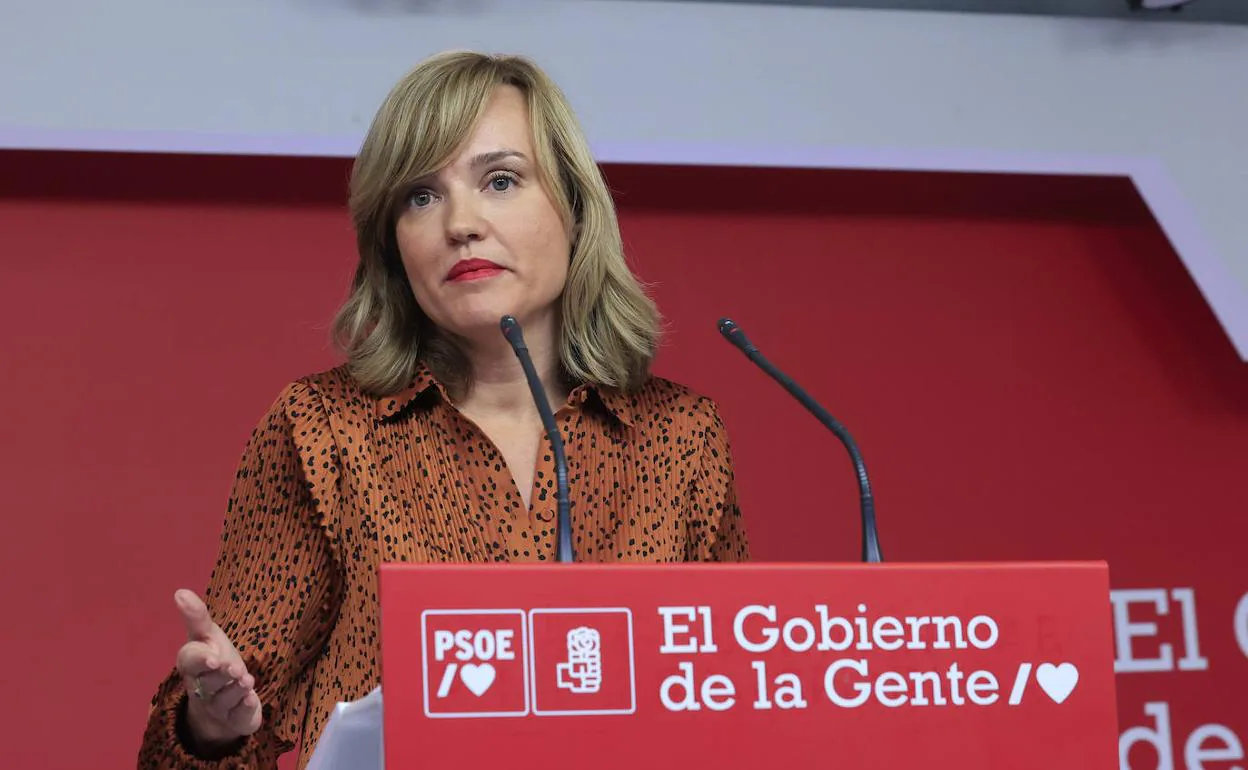 Pilar Alegría, portavoz del PSOE 