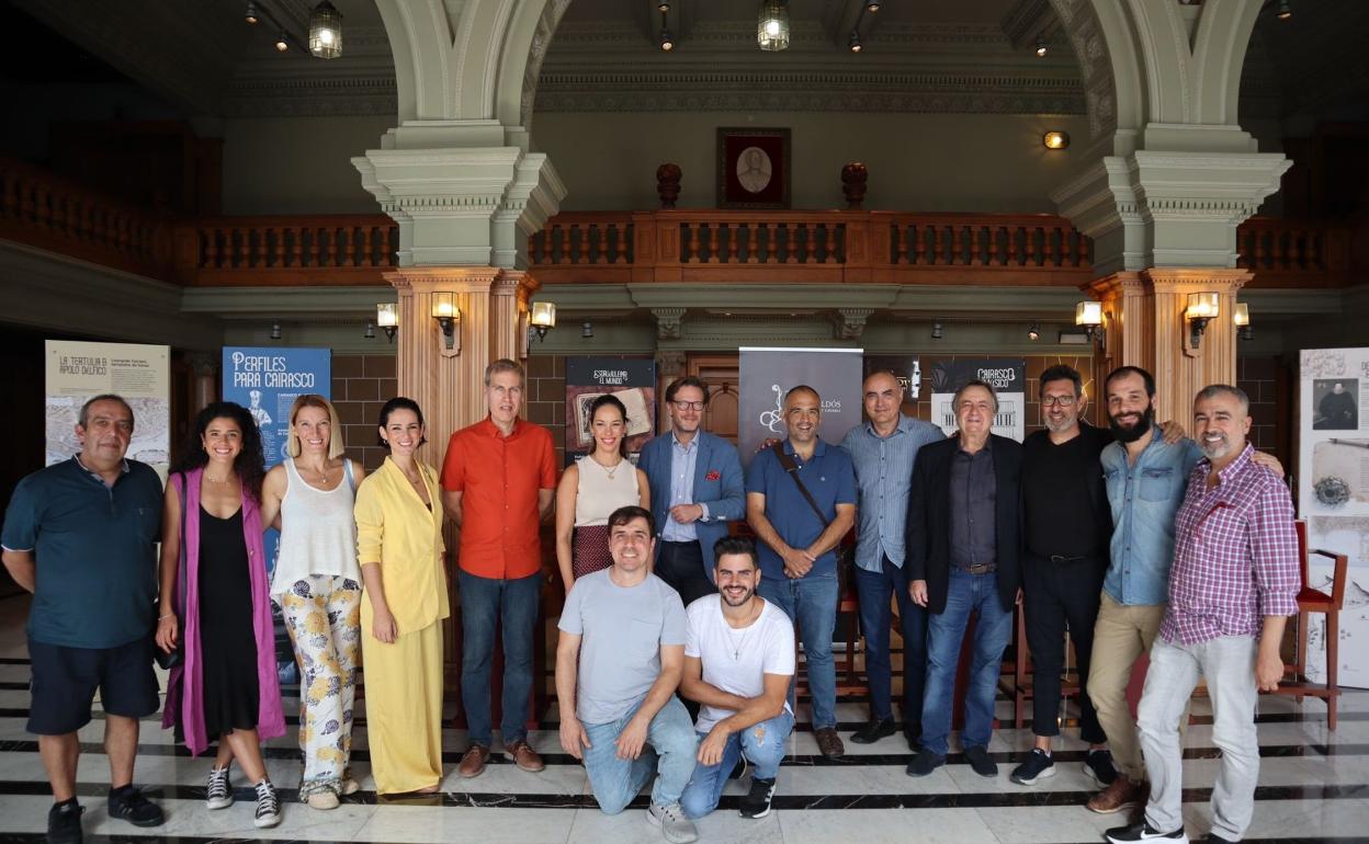 Imagen de la presentación de 'Comedia del recibimiento', en el Teatro Pérez Galdós. 