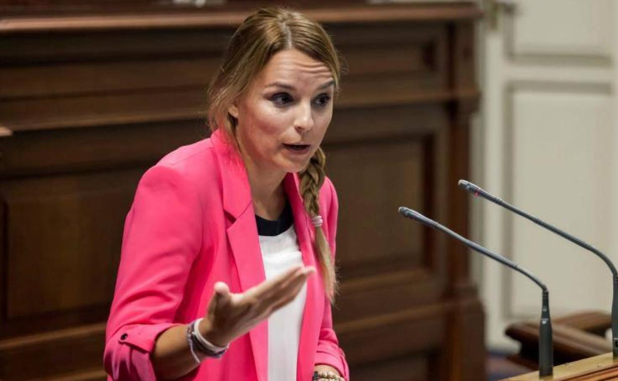 En la imagen, Noemí Santana,