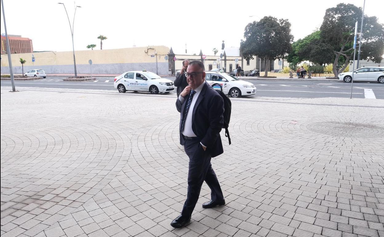 Imagen de archivo de Domínguez a la llegada a los Juzgados. 