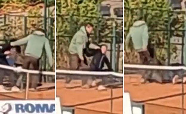 Imágenes de la brutal agresión. 