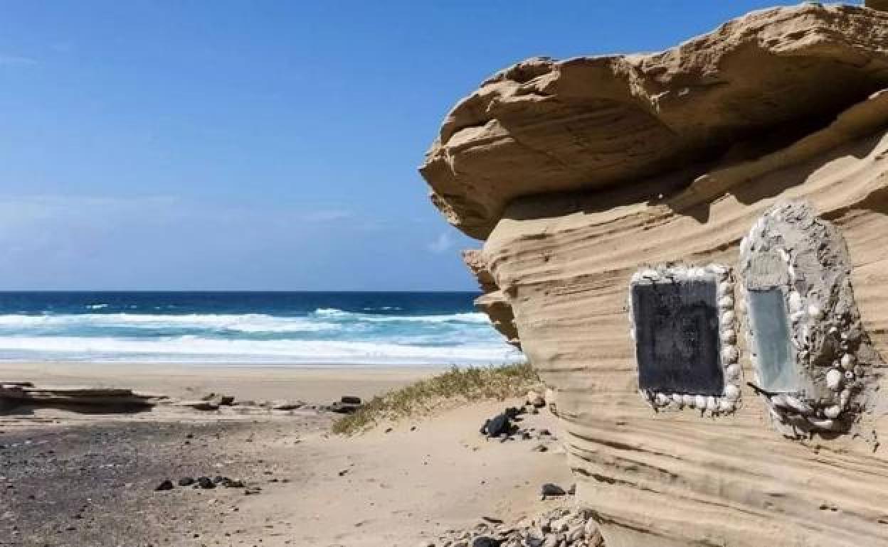 La imagen del atentado medioambiental en Fuerteventura. 