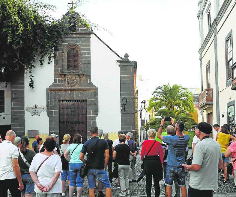 Turistas en Vegueta, en la capital grancanaria