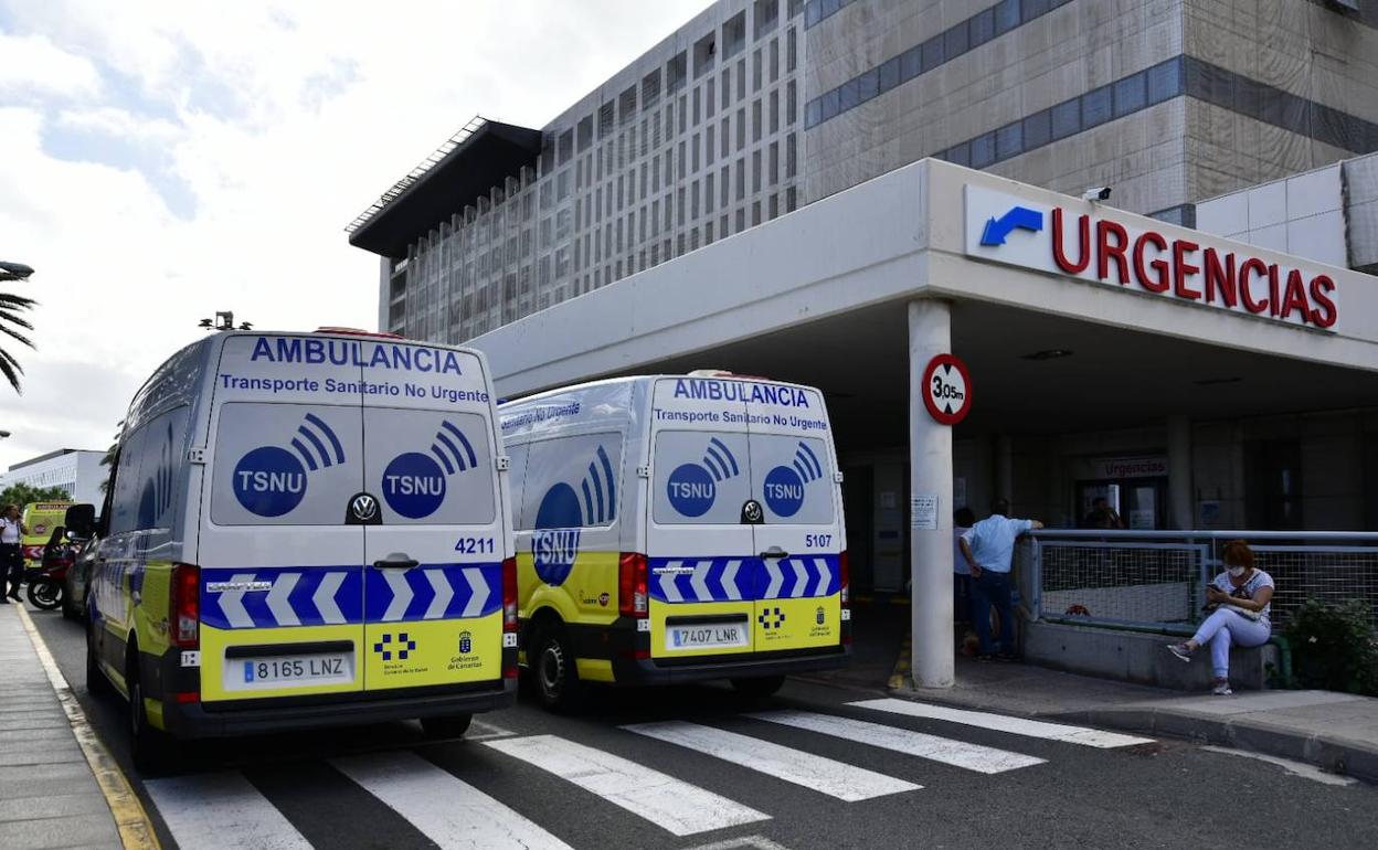 Imagen de la entrada a Urgencias en el hospital Insular. 