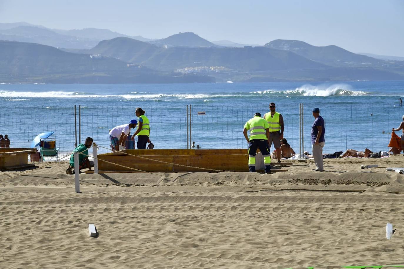 Fotos: Obras del Belén en Las Canteras