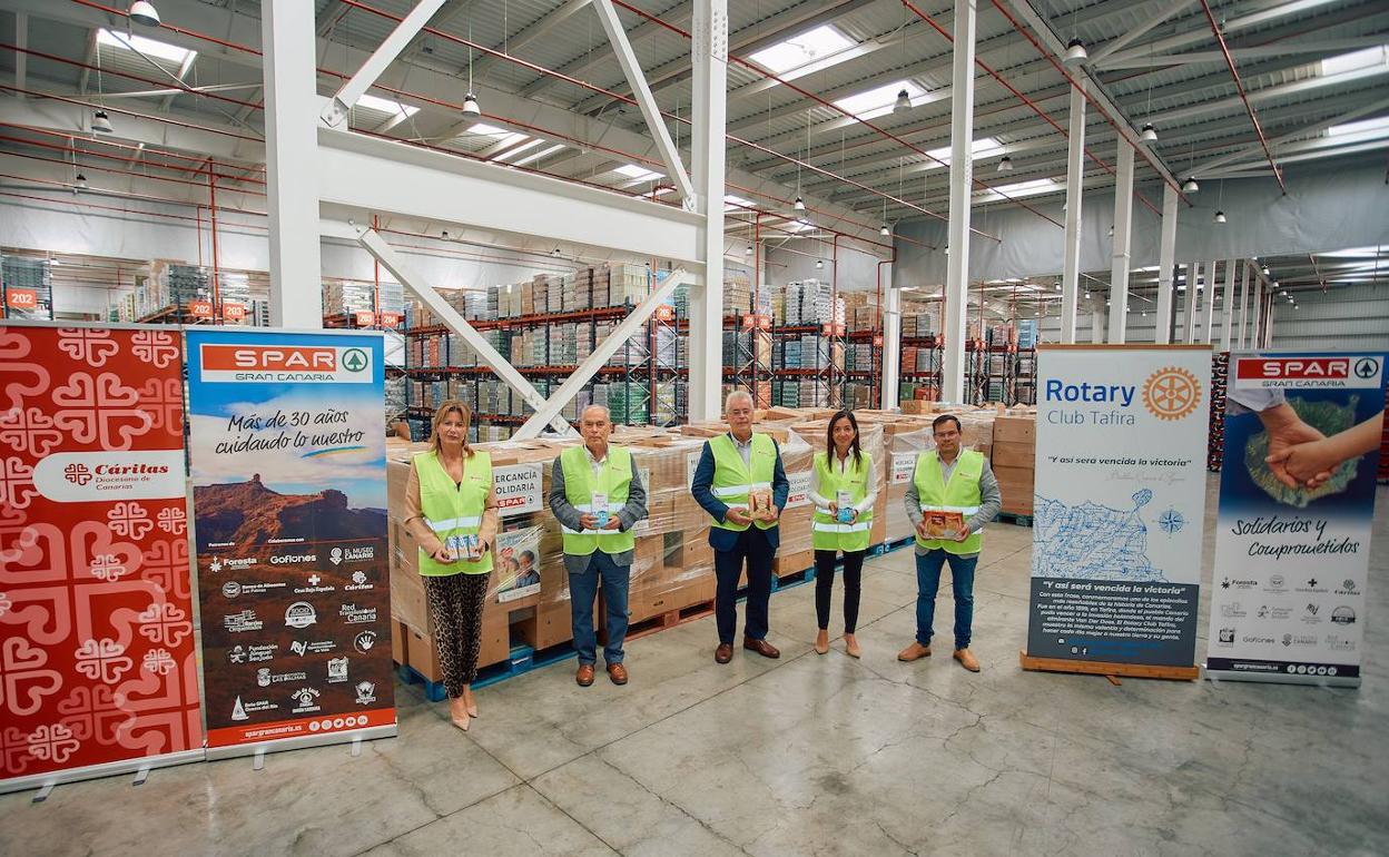 SPAR Gran Canraia y Rotary Club recogen más de 'Desayudos solidarios'