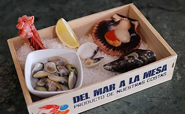 Mariscada navideña de Aldi. 