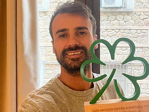 Borja Marrero, con su estrella Verde. 