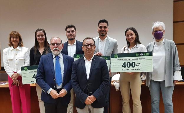 Cajasiete y la ULL entregan los premios José Luis Moreno Becerra