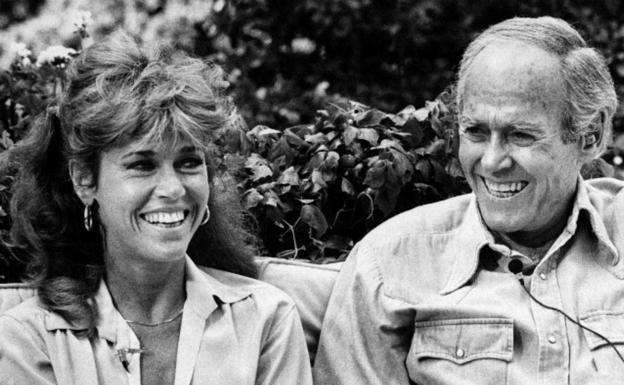 Jane y Henry Fonda. 