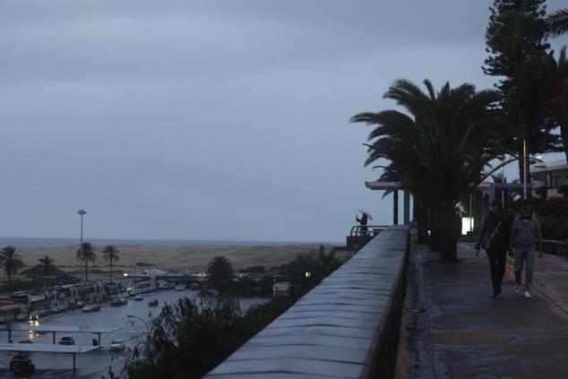 Jornada de lluvia y frío en Gran Canaria. 