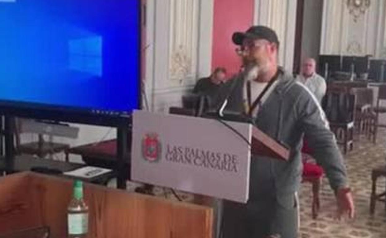 Natanael Araña, vecino afectado. 