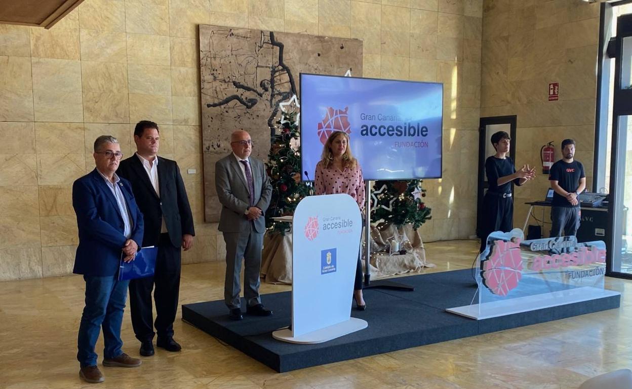 Acto de presentación de la Fundación Gran Canaria Accesible este miércoles en Infecar. 