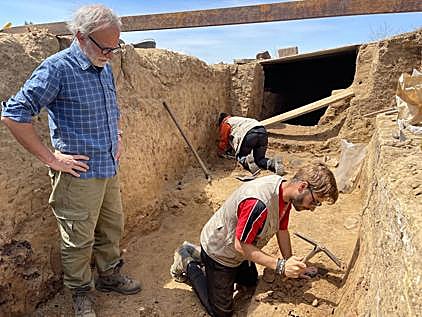 Excavación en uno de los yacimientos. 
