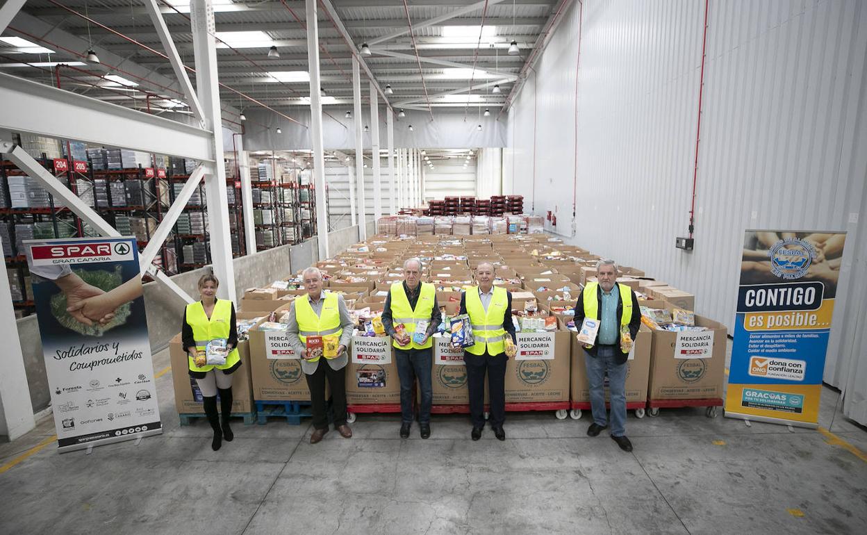 SPAR Gran Canaria entrega más de 36 toneladas de mercancía solidaria al Banco de Alimentos