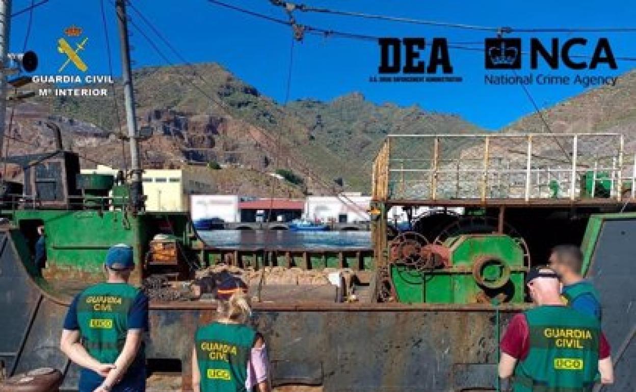 Imagen de la droga incautada. 