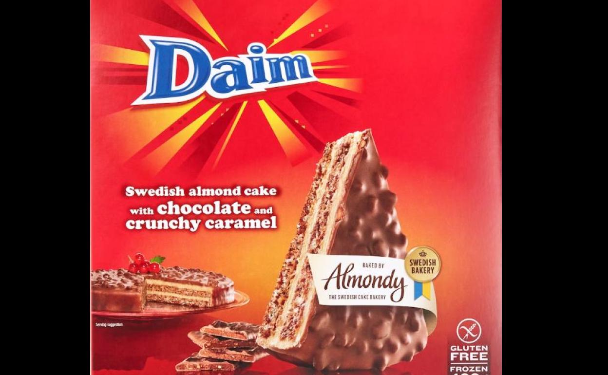 Imagen de la tarta retirada. 