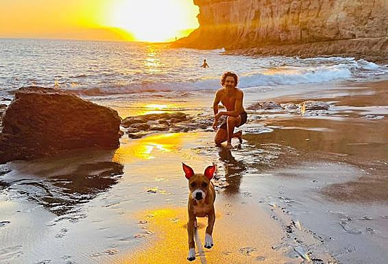 Segundo premio. 'Atardecer en Tiritaña'. 