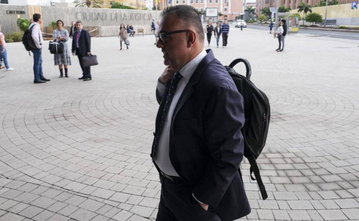 Conrado Domínguez, en los juzgados el pasado 29 de septiembre. 