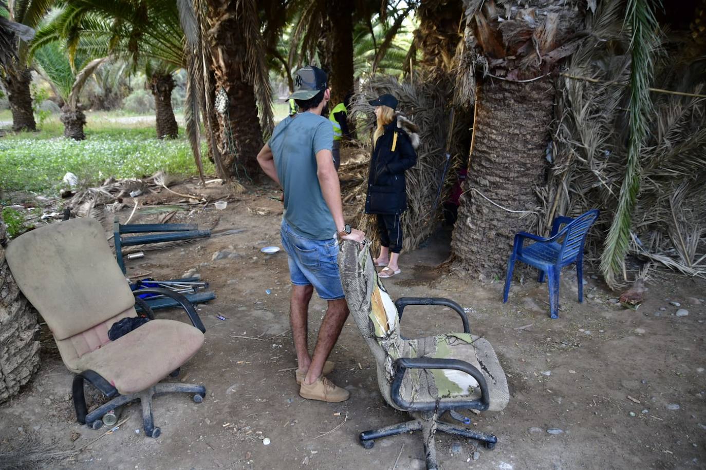 Fotos: El desalojo de una quincena de sintechos, en imágenes