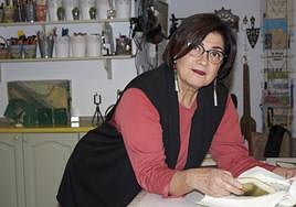 Paqui Martín, en su estudio.